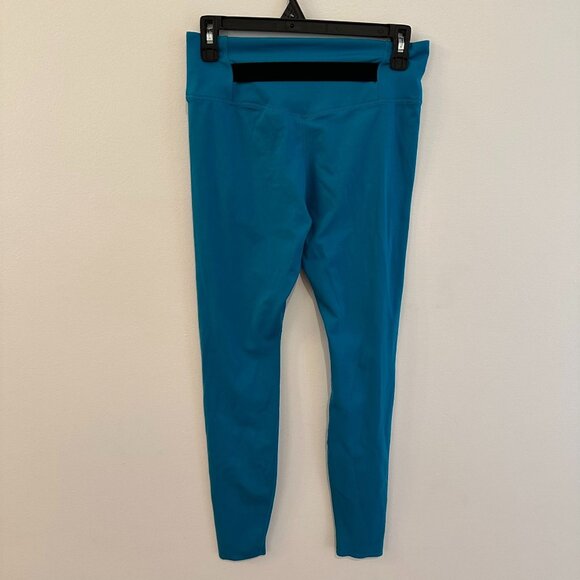 NIKE DRI-FIT TEAL LEGGINGS WOMENS SIZE MEDIUM CROPPED - Picture 5 of 10